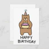 Carte de joyeux anniversaire (Devant / Derrière)