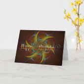 Carte de joyeux anniversaire (Fleur jaune)
