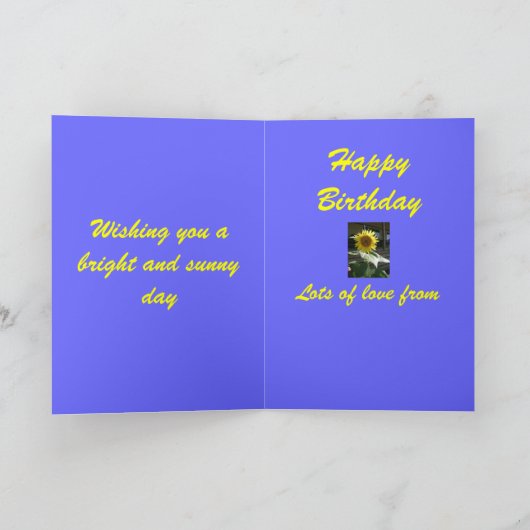 Carte de joyeux anniversaire (Intérieur)