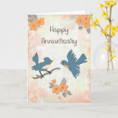 Carte de Joyeux Anniversaire (Fleur jaune)