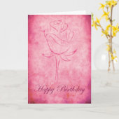 Carte de joyeux anniversaire (Fleur jaune)