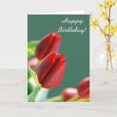 Carte de Joyeux Anniversaire (Fleur jaune)