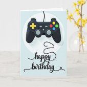 Carte de Joyeux Anniversaire à Motif (Fleur jaune)
