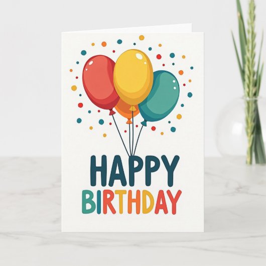 Carte de Joyeux Anniversaire à Points (Devant)