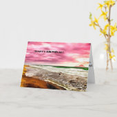 Carte de joyeux anniversaire au-dessus de carte (Fleur jaune)