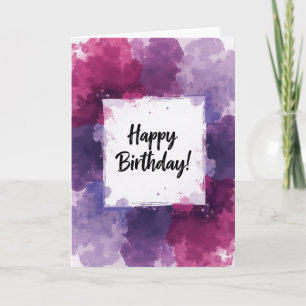 Carte de joyeux anniversaire aux lettres manuscrit