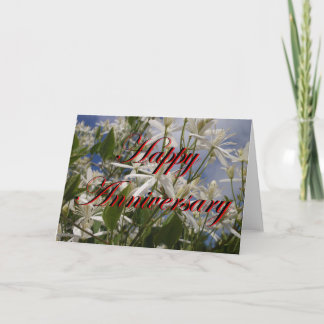 Carte de Joyeux Anniversaire Avec Fleurs
