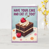 Carte de Joyeux Anniversaire avec Gâteau Superposé (Fleur jaune)