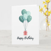 Carte de Joyeux Anniversaire Boule de Menthe (Fleur jaune)