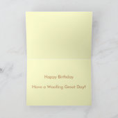 Carte de joyeux anniversaire - carte de Westie (Intérieur)