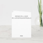 Carte de joyeux anniversaire dans russe et anglais (Dos)