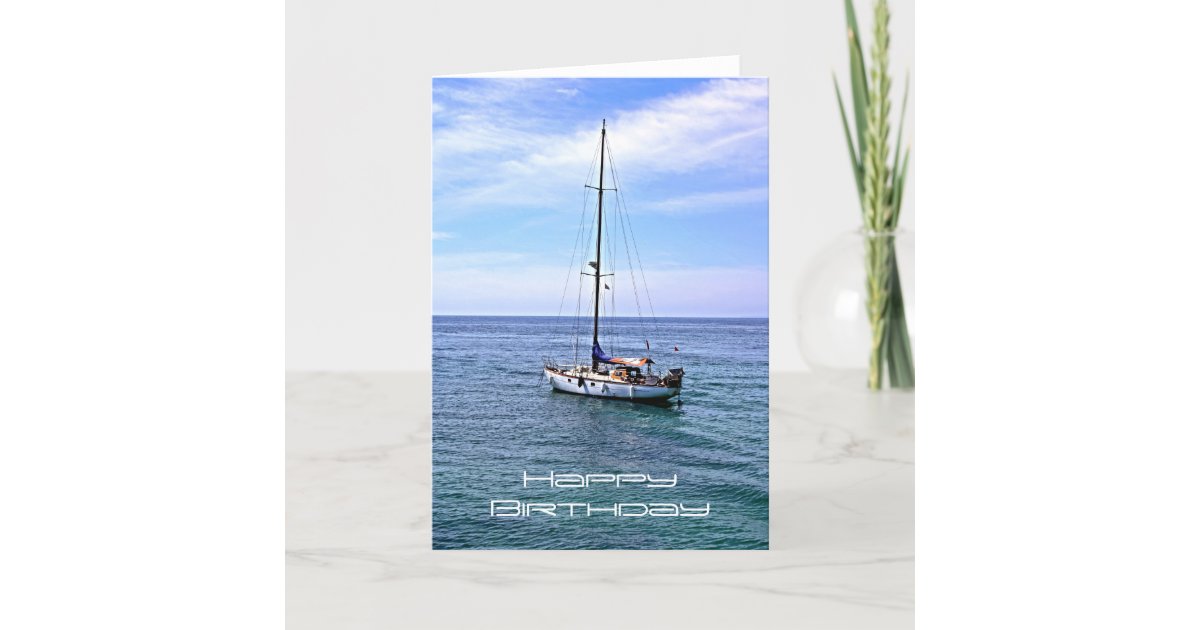 Carte De Joyeux Anniversaire De Bateau A Voile Zazzle Be Carte De Joyeux Anniversaire De Bateau A Voile Zazzle Be