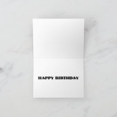 Carte de joyeux anniversaire de bonhomme de neige (Intérieur)