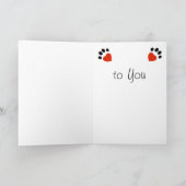 Carte de joyeux anniversaire de border collie (Intérieur)