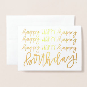 Carte de joyeux anniversaire de calligraphie de