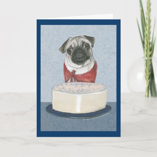 Carte de joyeux anniversaire de carlin (Devant)
