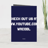 carte de joyeux anniversaire de chat d'omg (Dos)