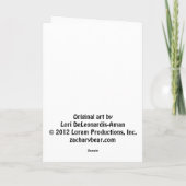 Carte de joyeux anniversaire de chien de chasse (Dos)