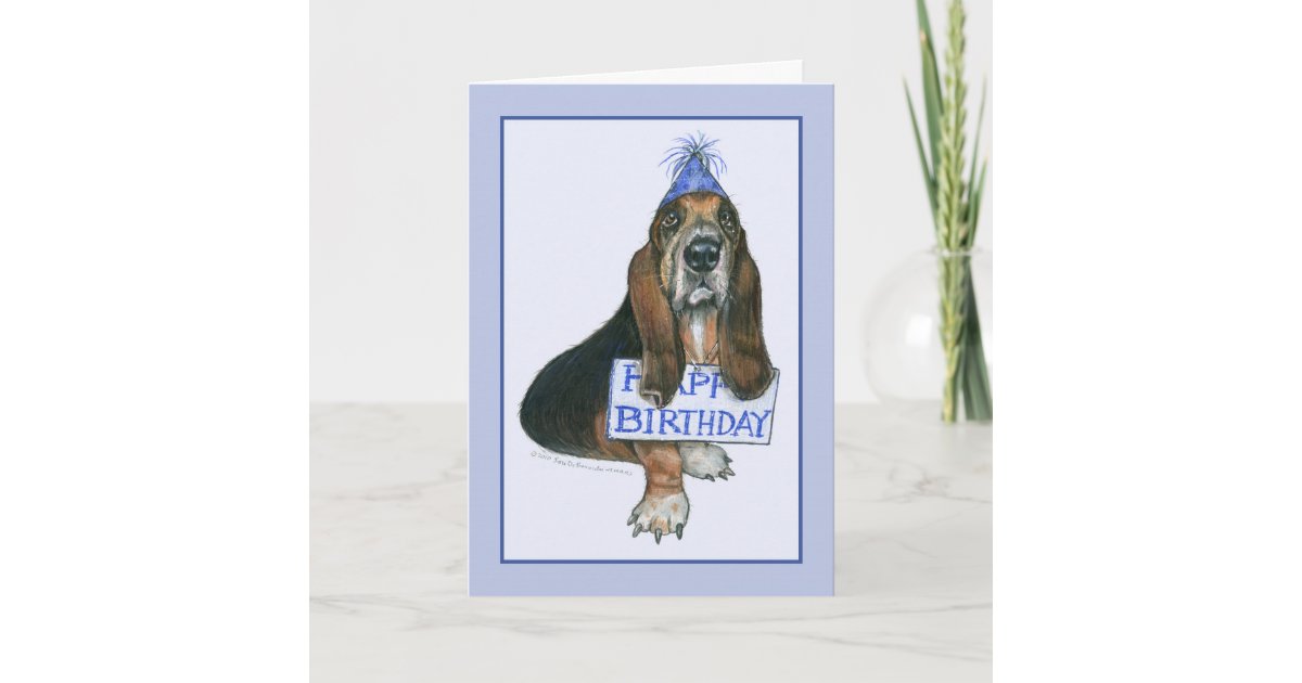 Carte De Joyeux Anniversaire De Chien De Chasse Zazzle Be