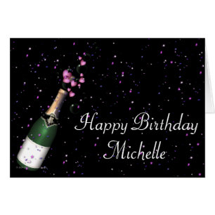 Carte de joyeux anniversaire de confettis de la
