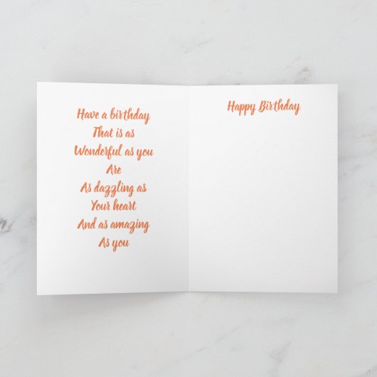 Carte de joyeux anniversaire de géranium (Intérieur)