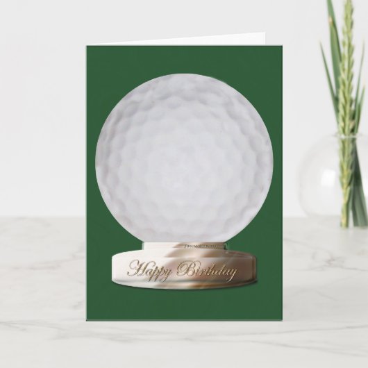Carte de joyeux anniversaire de golf (Devant)