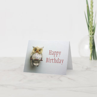 Carte de joyeux anniversaire de hibou