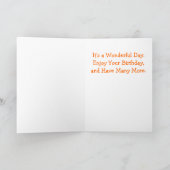 Carte de joyeux anniversaire de kayak d'éclat de (Intérieur)