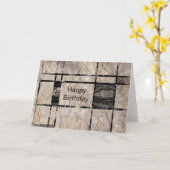 Carte de joyeux anniversaire de l'oeil de Bouddha (Fleur jaune)