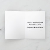Carte de joyeux anniversaire de l'orignal (Intérieur)