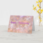 Carte de Joyeux Anniversaire de mariage (Fleur jaune)