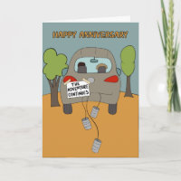 Carte de Joyeux Anniversaire de Mariage pour les C