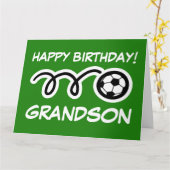 Carte de joyeux anniversaire de petit-fils avec du (Fleur jaune)