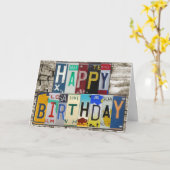 Carte de joyeux anniversaire de plaques (Fleur jaune)