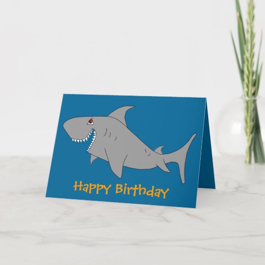 Carte De Joyeux Anniversaire De Requin Zazzle Be