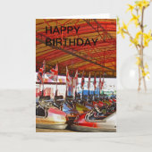 Carte de JOYEUX ANNIVERSAIRE de tour de fête (Fleur jaune)