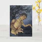 Carte de joyeux anniversaire de zombi (Fleur jaune)