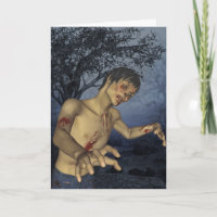 Carte de joyeux anniversaire de zombi