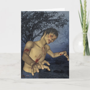 Carte de joyeux anniversaire de zombi