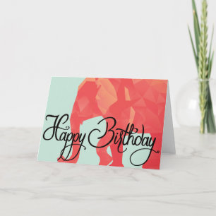 Carte de joyeux anniversaire d'éléphant