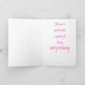 Carte de joyeux anniversaire d'Ellie (fille) (Intérieur)