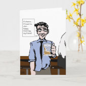 Carte de joyeux anniversaire d'heure (Fleur jaune)