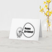 Carte de joyeux anniversaire d'oeufs (Fleur jaune)