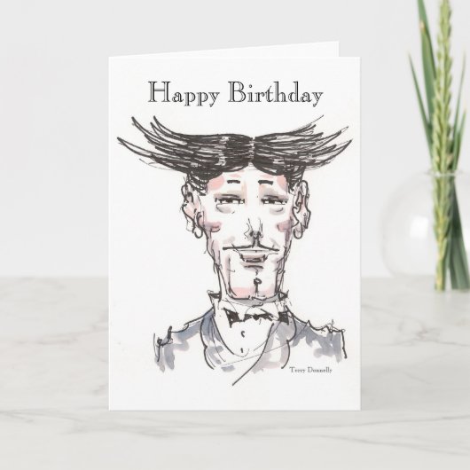 Carte de joyeux anniversaire d'oncle Victor (Devant)
