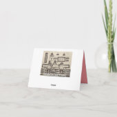 Carte de joyeux anniversaire drôle de cheval (Dos)