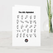 Carte de Joyeux Anniversaire en ASL Vous êtes un(e (Dos)