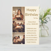 Carte de joyeux anniversaire imprimable (Debout devant)