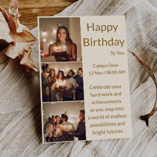 Carte de joyeux anniversaire imprimable