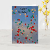 Carte de joyeux anniversaire : La mouche haute, se (Fleur jaune)