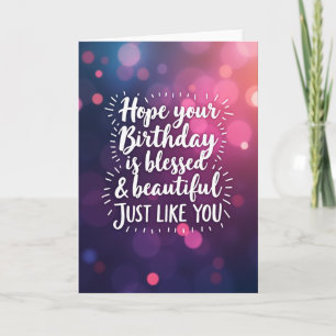 Carte de joyeux anniversaire lumineuse